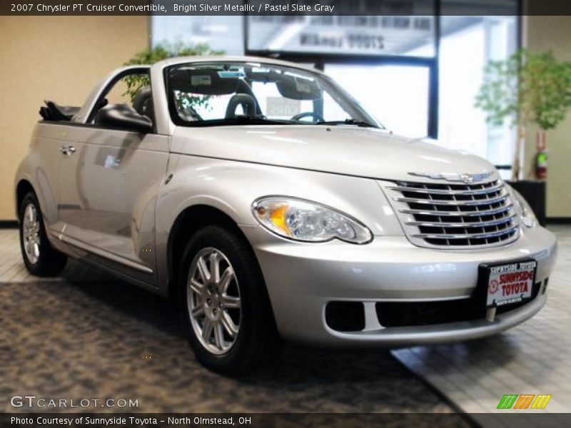 Bright Silver Metallic / Pastel Slate Gray 2007 Chrysler PT Cruiser Convertible