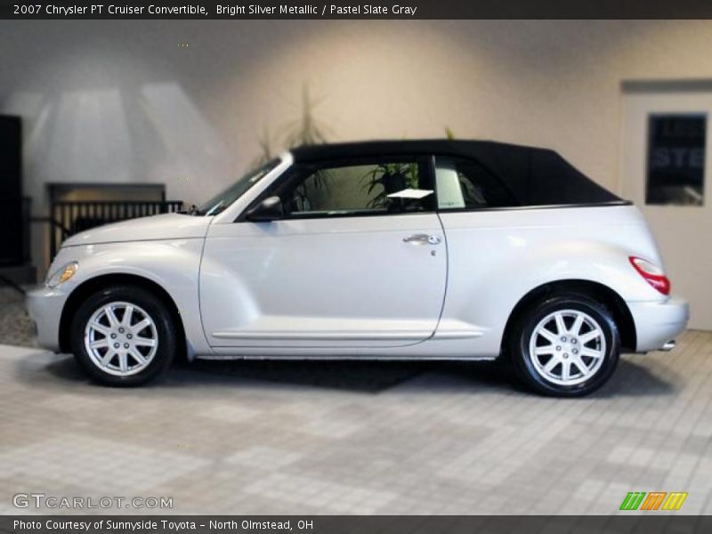Bright Silver Metallic / Pastel Slate Gray 2007 Chrysler PT Cruiser Convertible