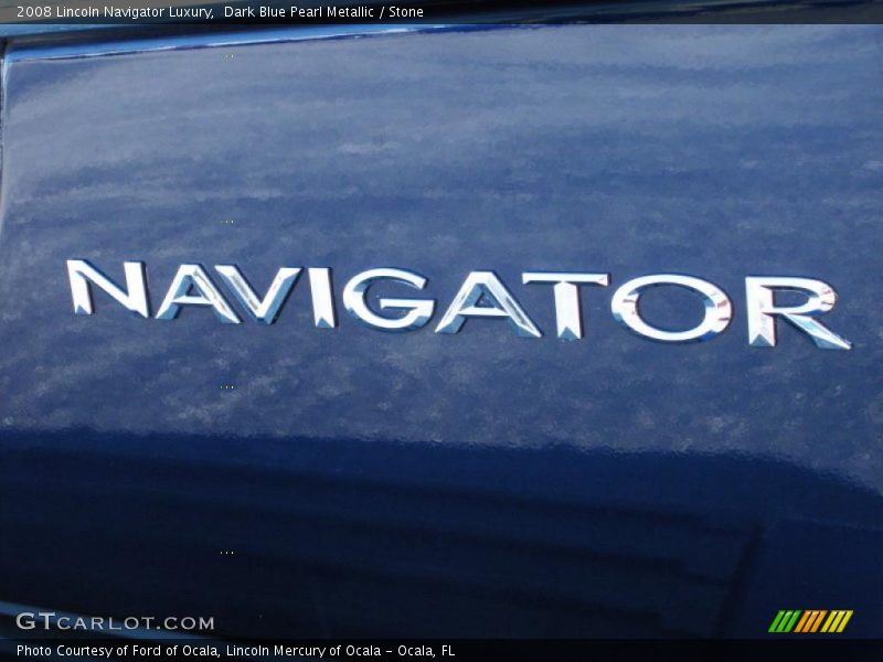 Dark Blue Pearl Metallic / Stone 2008 Lincoln Navigator Luxury
