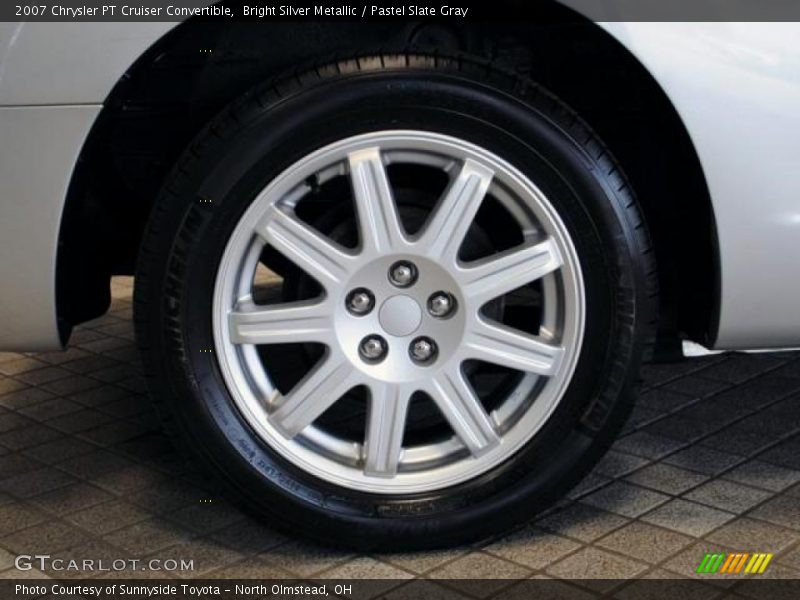 Bright Silver Metallic / Pastel Slate Gray 2007 Chrysler PT Cruiser Convertible