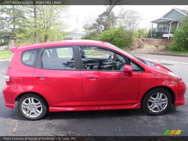 Milano Red / Black 2007 Honda Fit Sport