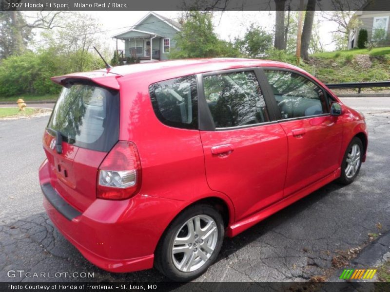 Milano Red / Black 2007 Honda Fit Sport