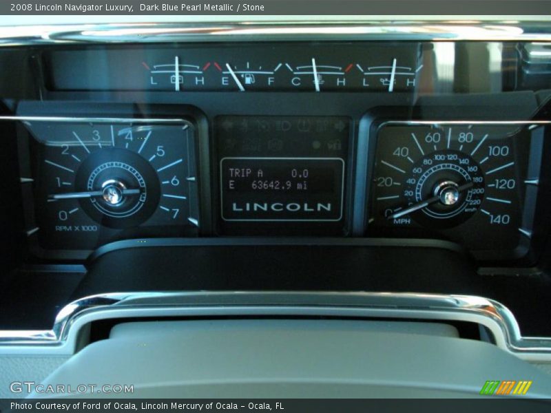 Dark Blue Pearl Metallic / Stone 2008 Lincoln Navigator Luxury
