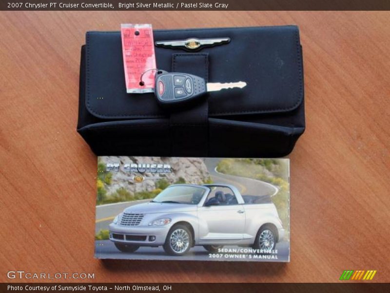 Bright Silver Metallic / Pastel Slate Gray 2007 Chrysler PT Cruiser Convertible