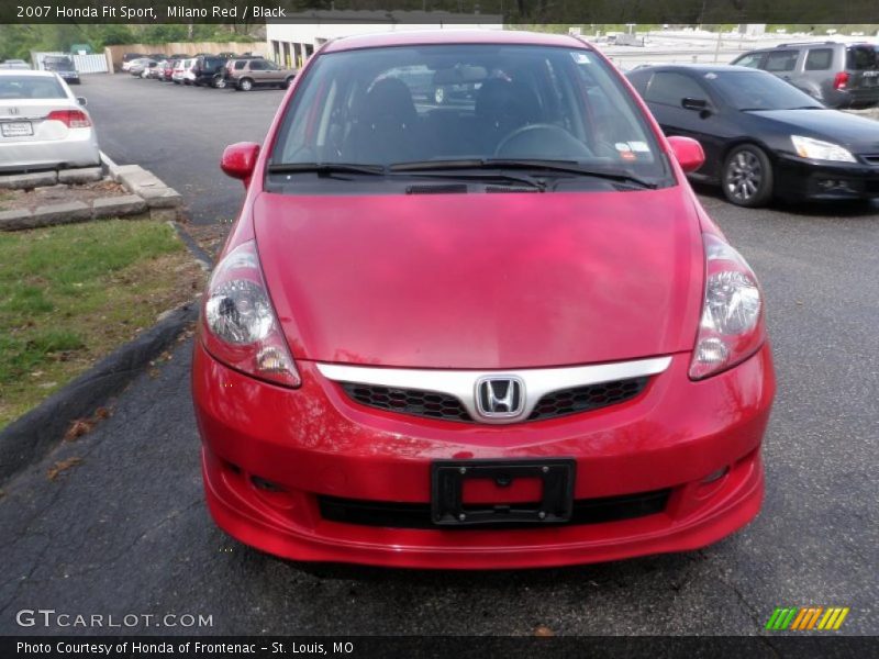 Milano Red / Black 2007 Honda Fit Sport