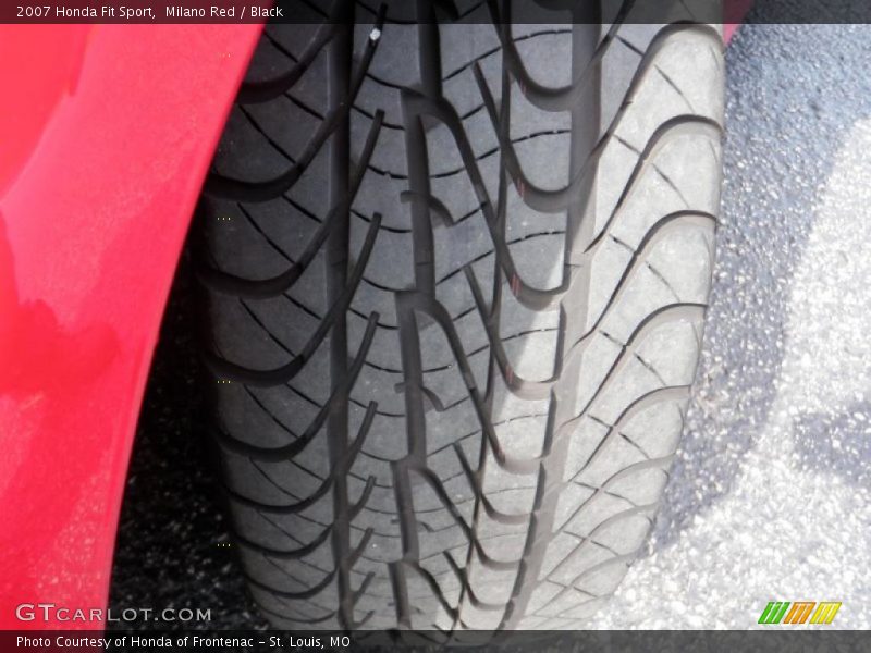 Milano Red / Black 2007 Honda Fit Sport