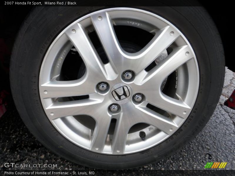 Milano Red / Black 2007 Honda Fit Sport