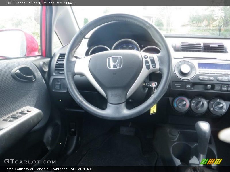 Milano Red / Black 2007 Honda Fit Sport