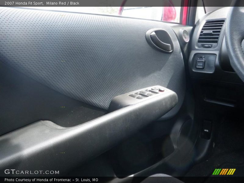 Milano Red / Black 2007 Honda Fit Sport