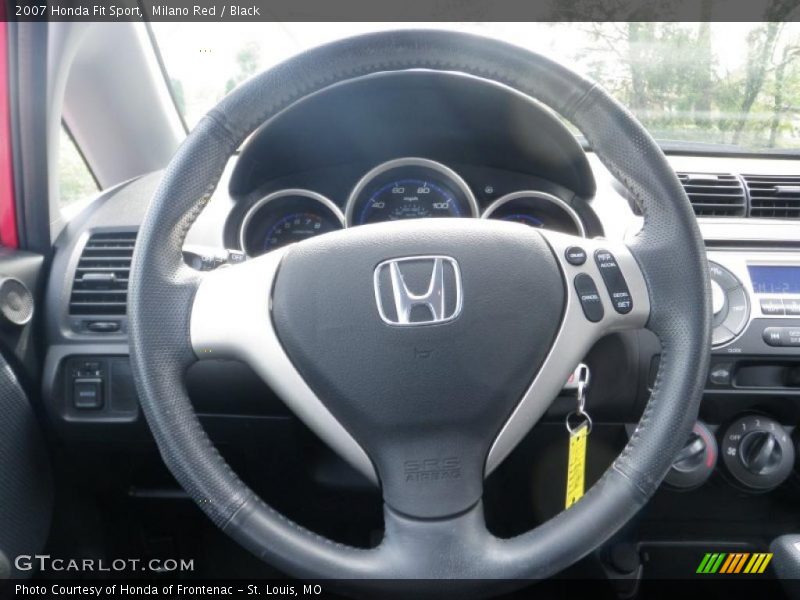 Milano Red / Black 2007 Honda Fit Sport