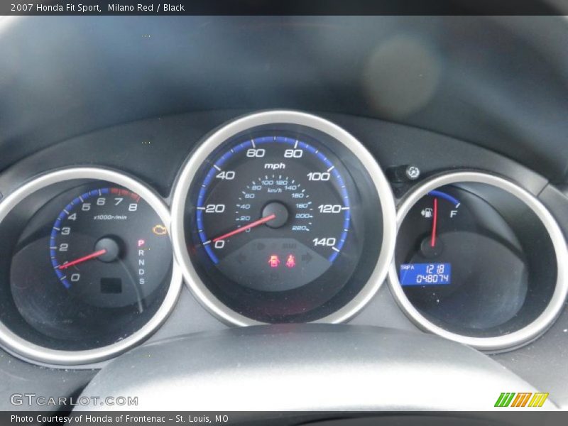 Milano Red / Black 2007 Honda Fit Sport