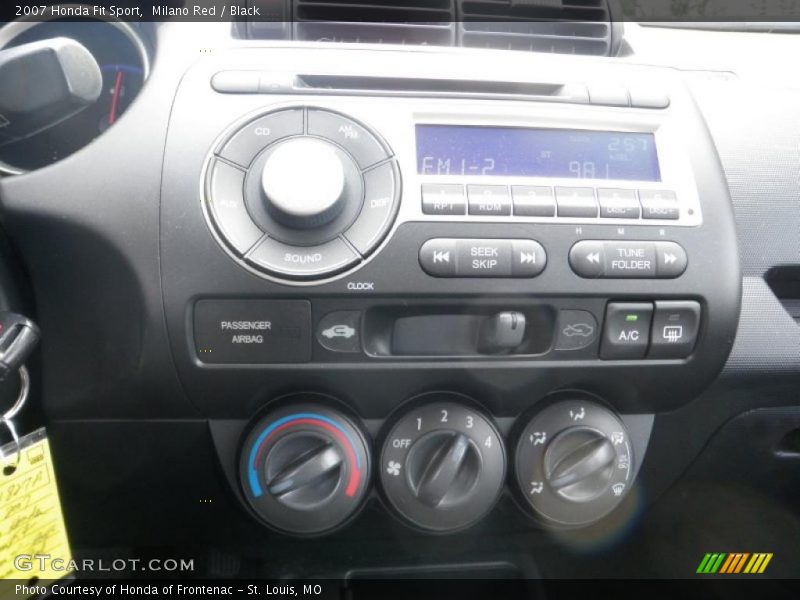 Milano Red / Black 2007 Honda Fit Sport