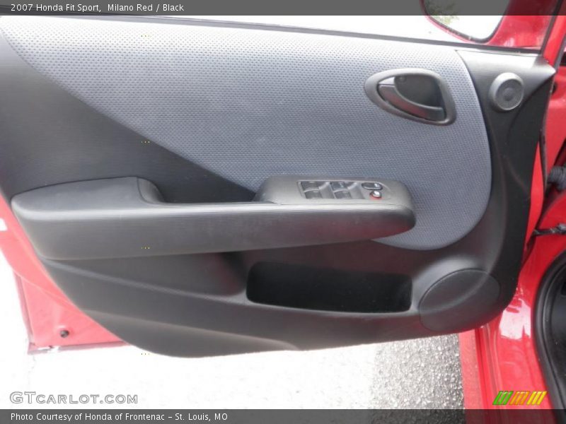 Milano Red / Black 2007 Honda Fit Sport