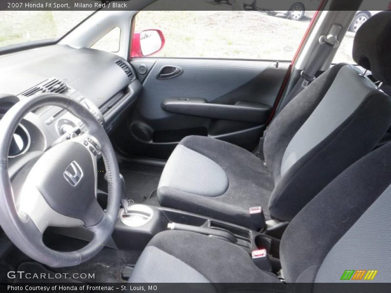 Milano Red / Black 2007 Honda Fit Sport