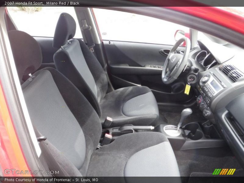 Milano Red / Black 2007 Honda Fit Sport