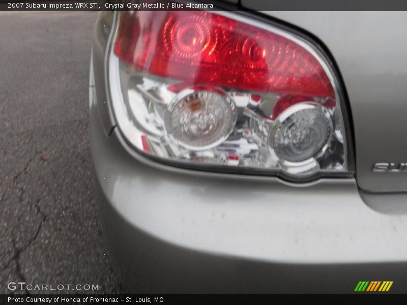 Crystal Gray Metallic / Blue Alcantara 2007 Subaru Impreza WRX STi