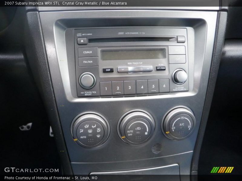 Controls of 2007 Impreza WRX STi