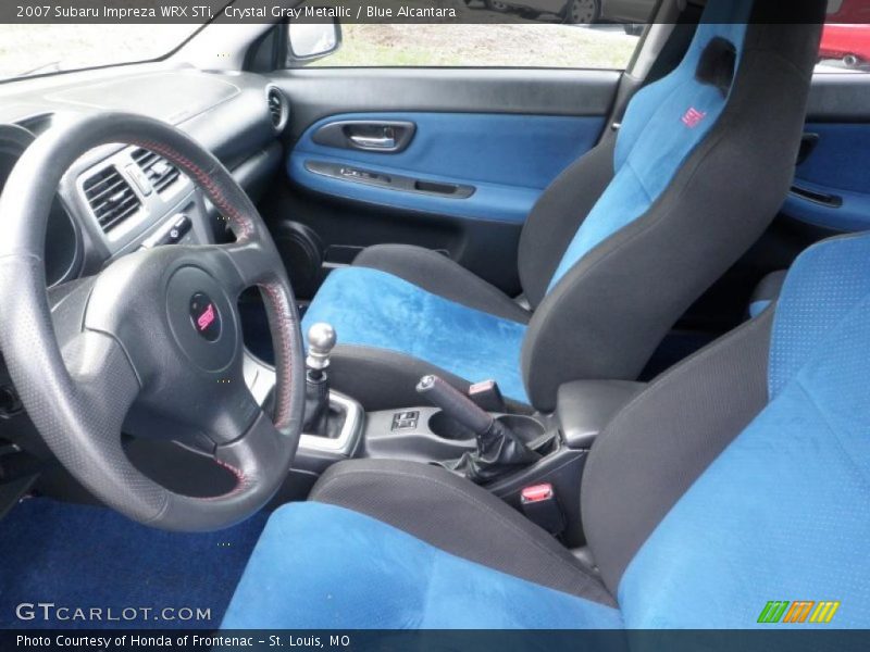  2007 Impreza WRX STi Blue Alcantara Interior