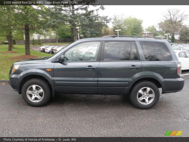 Sage Brush Pearl / Gray 2006 Honda Pilot EX-L 4WD