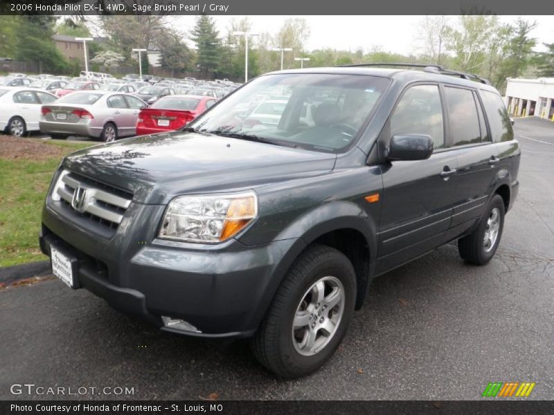 Sage Brush Pearl / Gray 2006 Honda Pilot EX-L 4WD