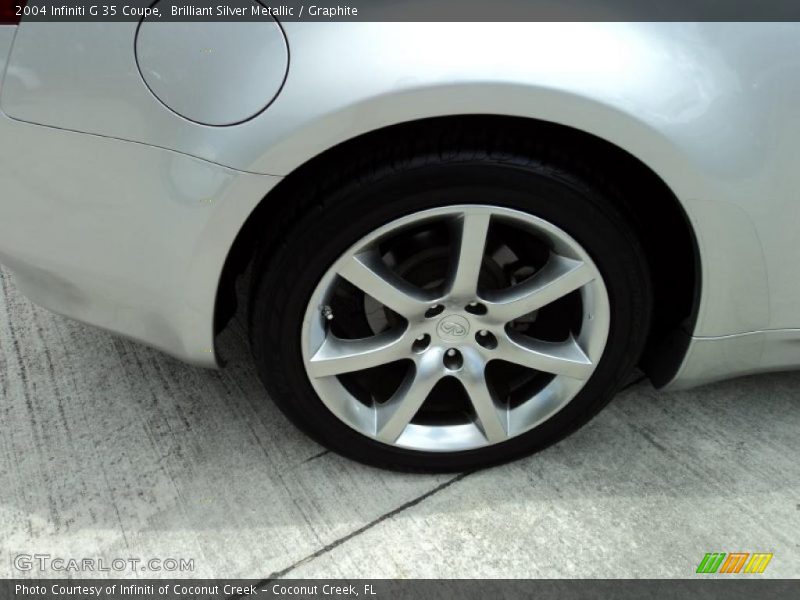 Brilliant Silver Metallic / Graphite 2004 Infiniti G 35 Coupe