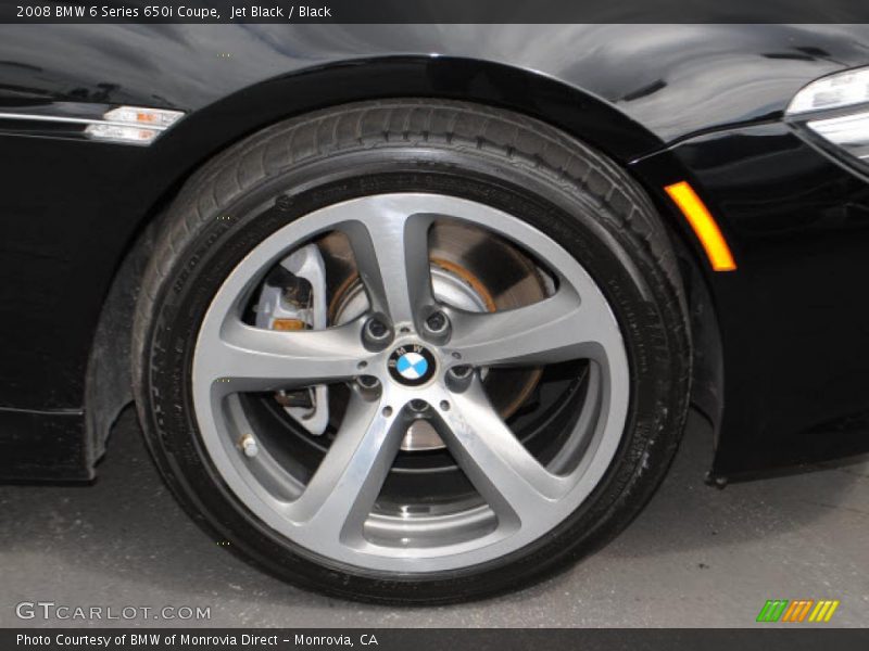 Jet Black / Black 2008 BMW 6 Series 650i Coupe