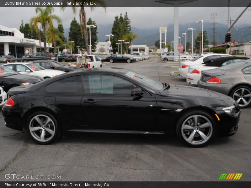 Jet Black / Black 2008 BMW 6 Series 650i Coupe