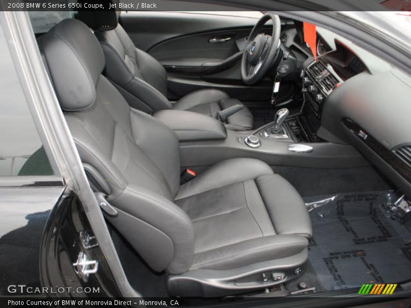 Jet Black / Black 2008 BMW 6 Series 650i Coupe
