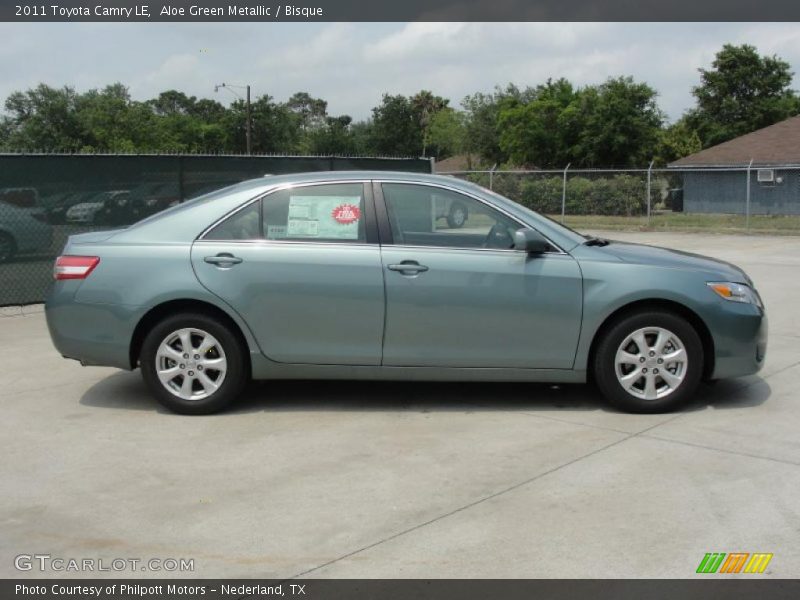 Aloe Green Metallic / Bisque 2011 Toyota Camry LE