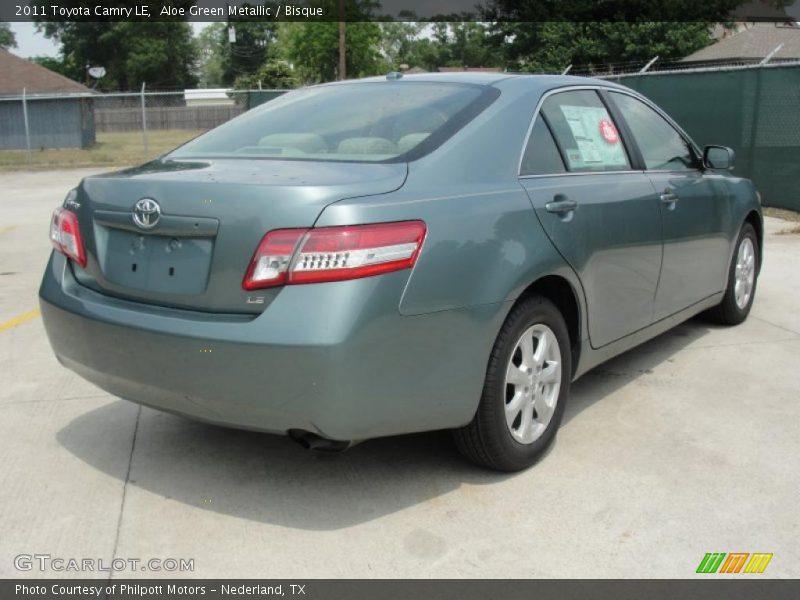 Aloe Green Metallic / Bisque 2011 Toyota Camry LE