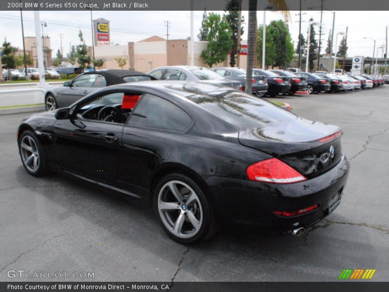 Jet Black / Black 2008 BMW 6 Series 650i Coupe