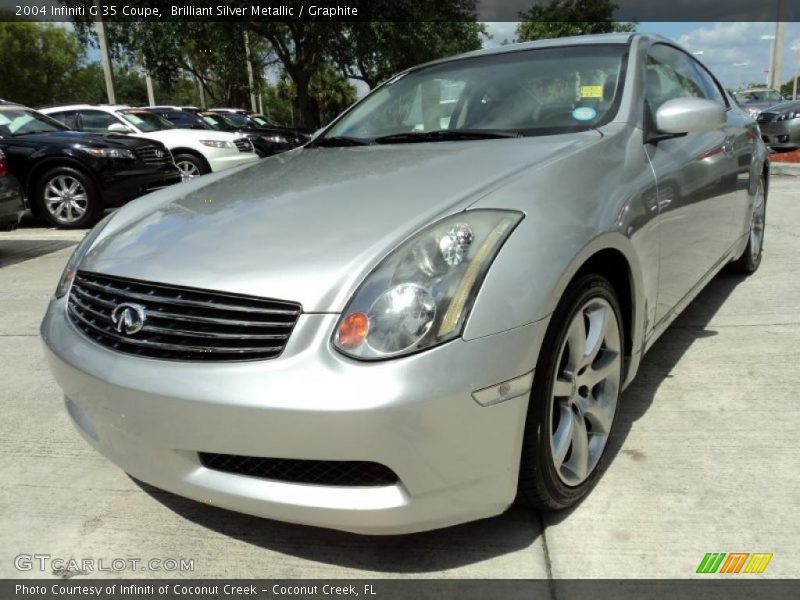 Brilliant Silver Metallic / Graphite 2004 Infiniti G 35 Coupe