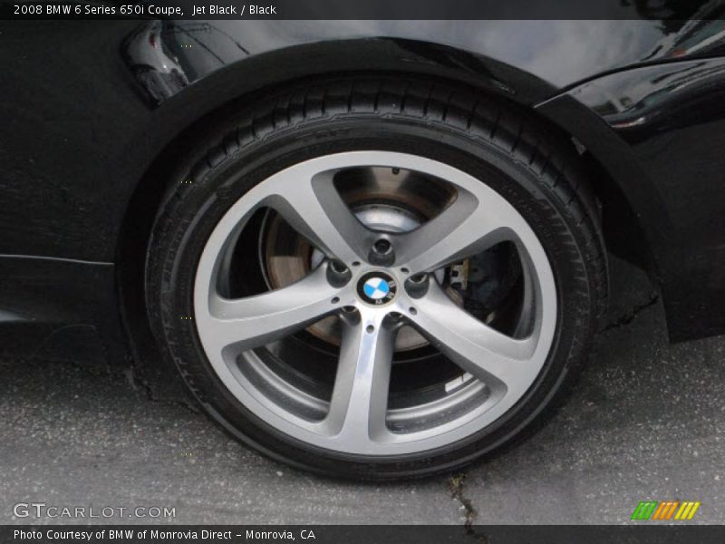 Jet Black / Black 2008 BMW 6 Series 650i Coupe