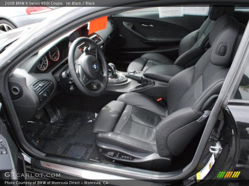 Jet Black / Black 2008 BMW 6 Series 650i Coupe