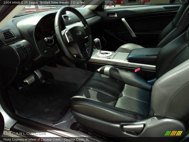 Brilliant Silver Metallic / Graphite 2004 Infiniti G 35 Coupe