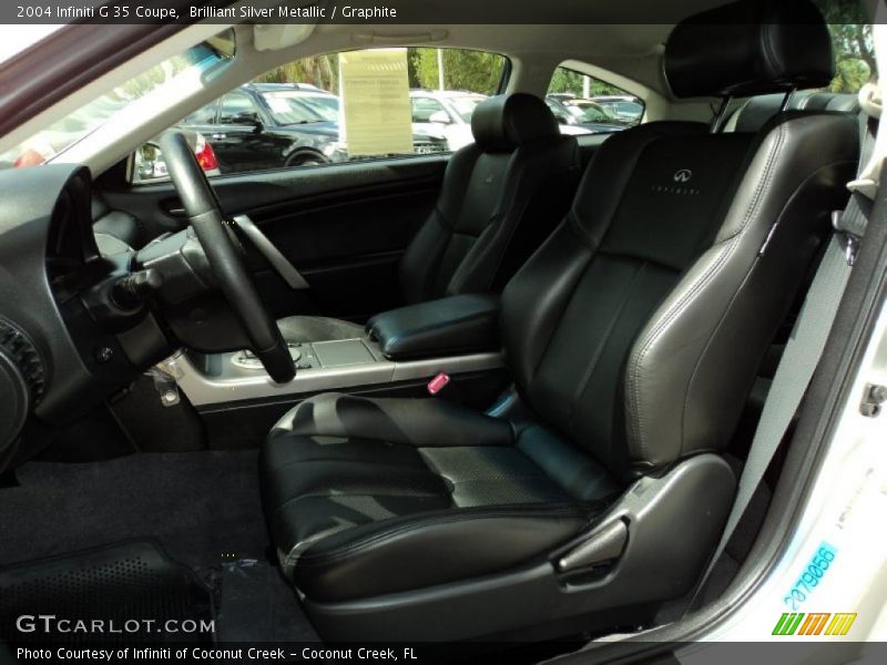 Brilliant Silver Metallic / Graphite 2004 Infiniti G 35 Coupe