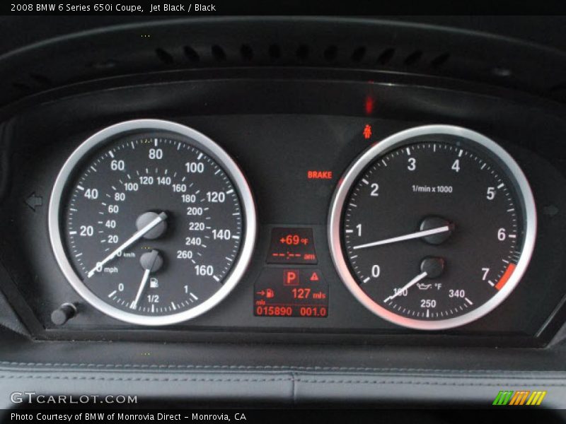 Jet Black / Black 2008 BMW 6 Series 650i Coupe