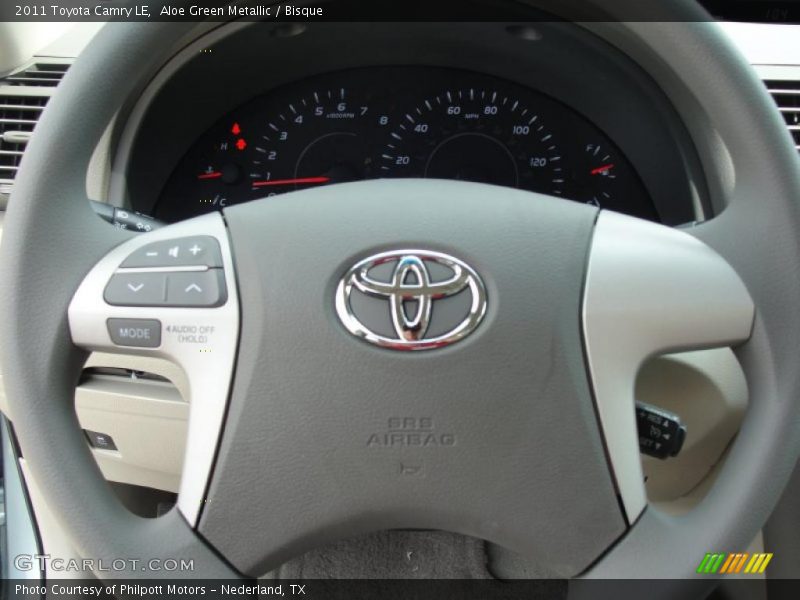 Aloe Green Metallic / Bisque 2011 Toyota Camry LE