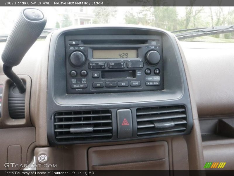 Controls of 2002 CR-V LX 4WD