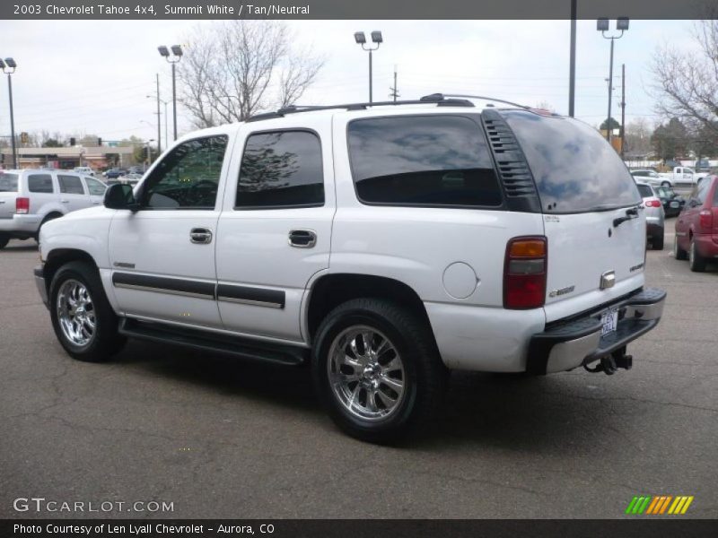 Summit White / Tan/Neutral 2003 Chevrolet Tahoe 4x4
