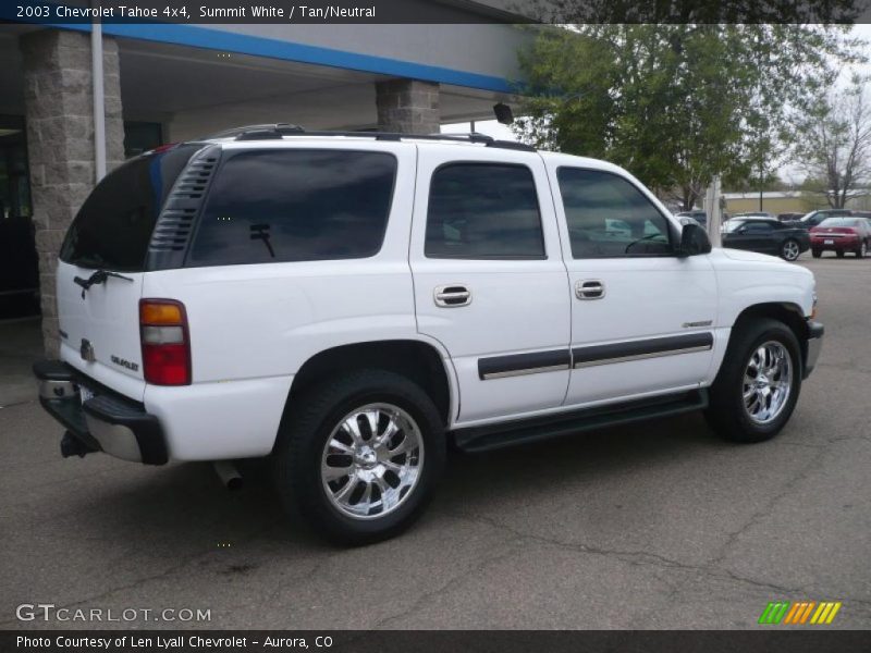 Summit White / Tan/Neutral 2003 Chevrolet Tahoe 4x4