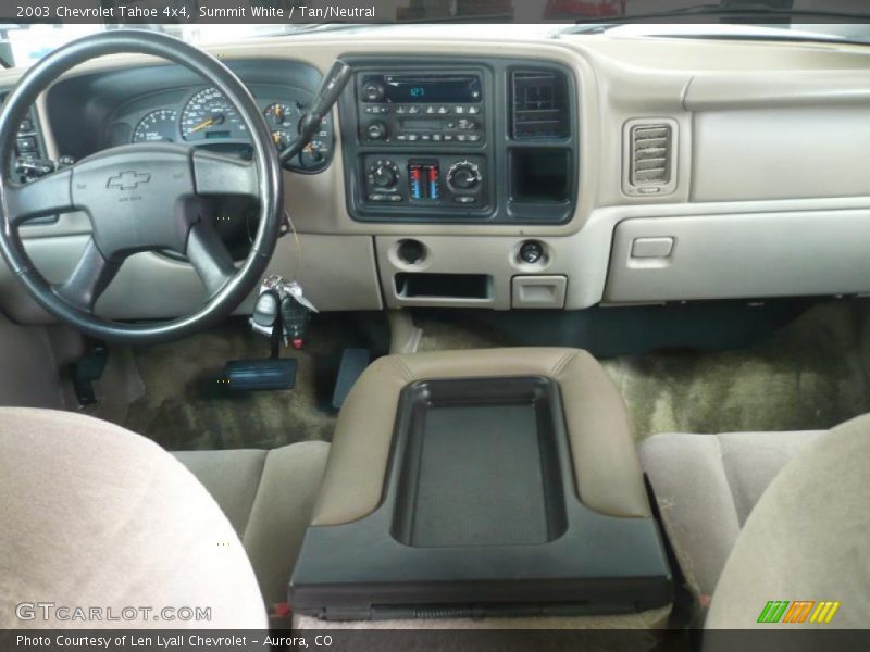 Summit White / Tan/Neutral 2003 Chevrolet Tahoe 4x4