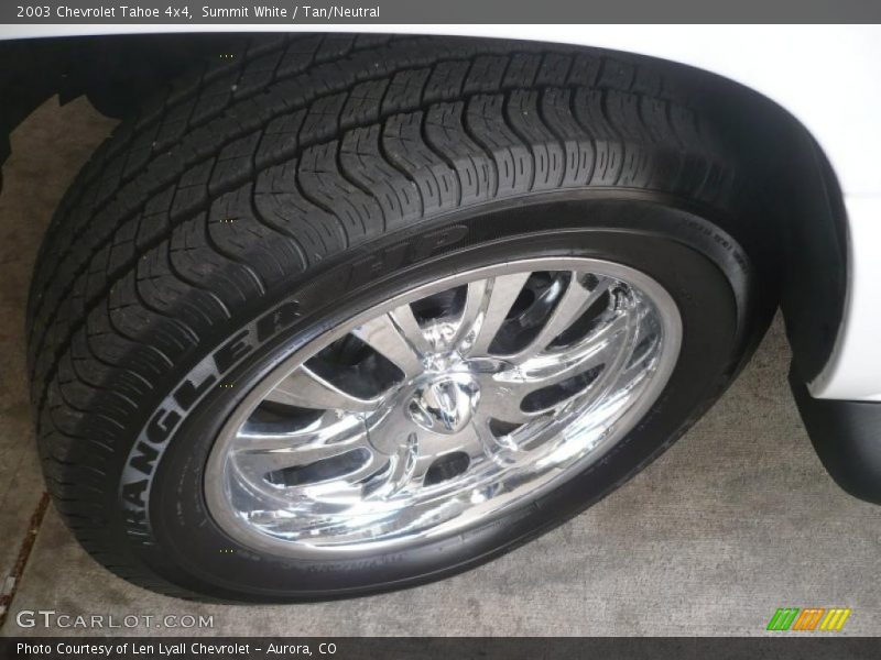 Summit White / Tan/Neutral 2003 Chevrolet Tahoe 4x4