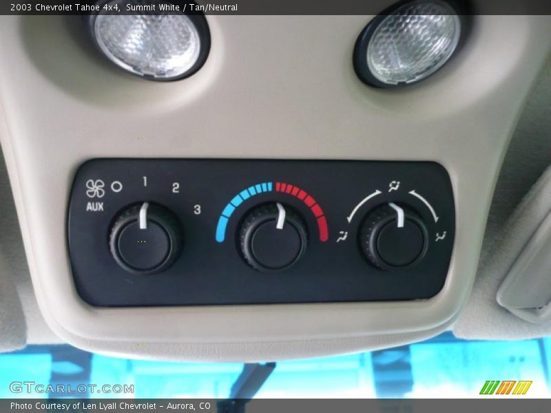 Summit White / Tan/Neutral 2003 Chevrolet Tahoe 4x4