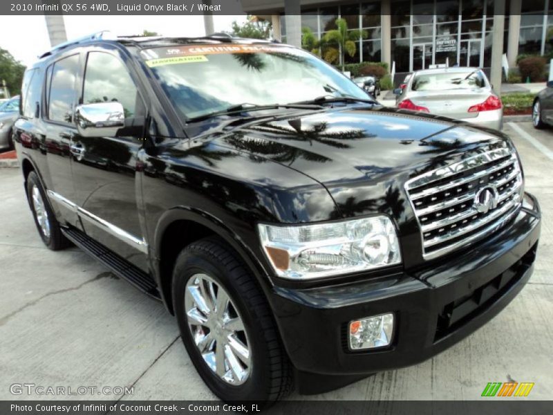 Liquid Onyx Black / Wheat 2010 Infiniti QX 56 4WD