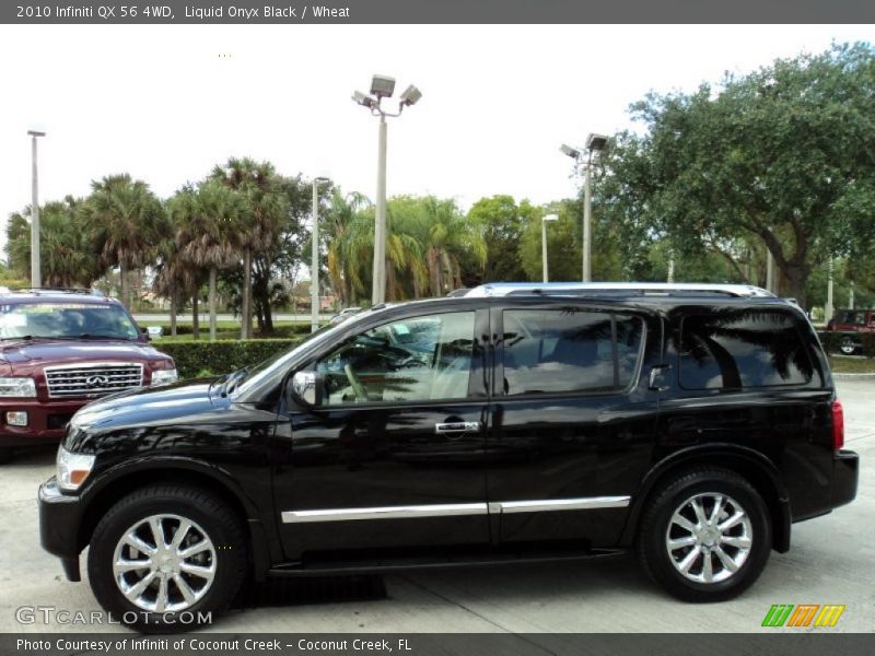 Liquid Onyx Black / Wheat 2010 Infiniti QX 56 4WD