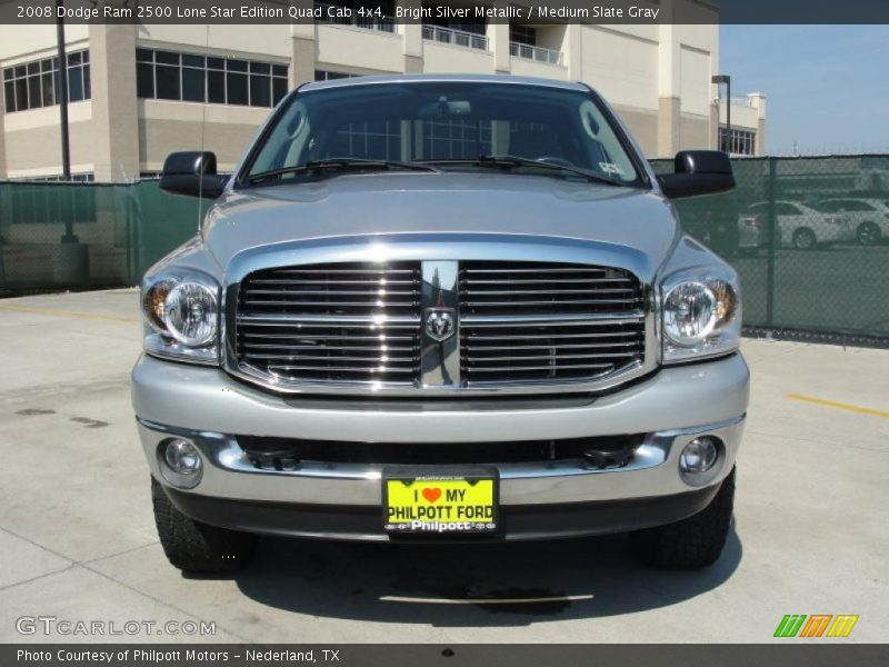 Bright Silver Metallic / Medium Slate Gray 2008 Dodge Ram 2500 Lone Star Edition Quad Cab 4x4