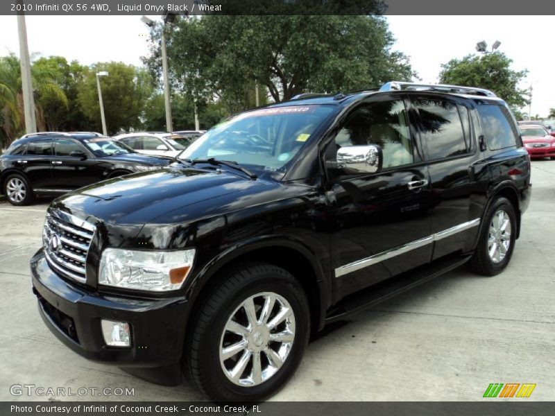 Liquid Onyx Black / Wheat 2010 Infiniti QX 56 4WD