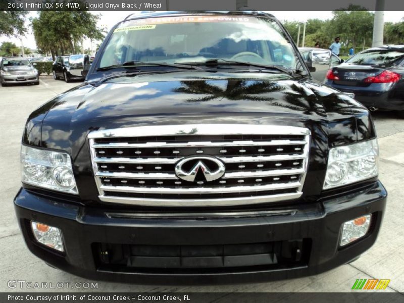Liquid Onyx Black / Wheat 2010 Infiniti QX 56 4WD