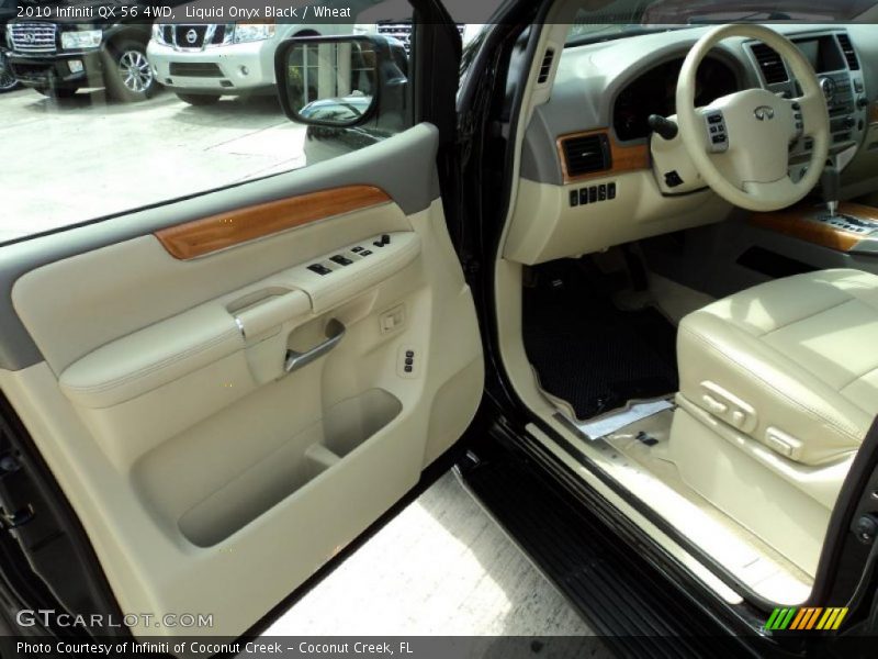 Liquid Onyx Black / Wheat 2010 Infiniti QX 56 4WD
